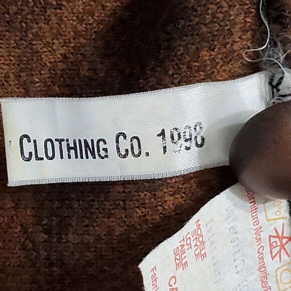 County Clothing Company Womens Sz Small Vest Brown & Tan Dogs Vintage 1998 - Picture 7 of 7